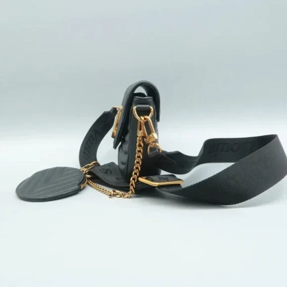 100% Authentic Louis Vuitton New Wave Black W/P Leather Satchel - Picture 4 of 12